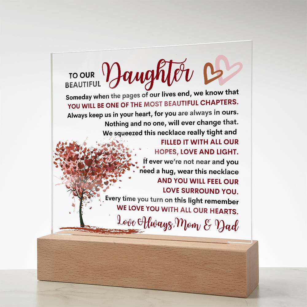 Daughter Lighted Plaque