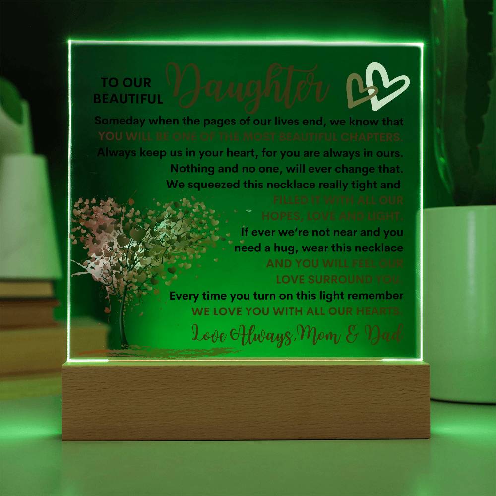 Daughter Lighted Plaque