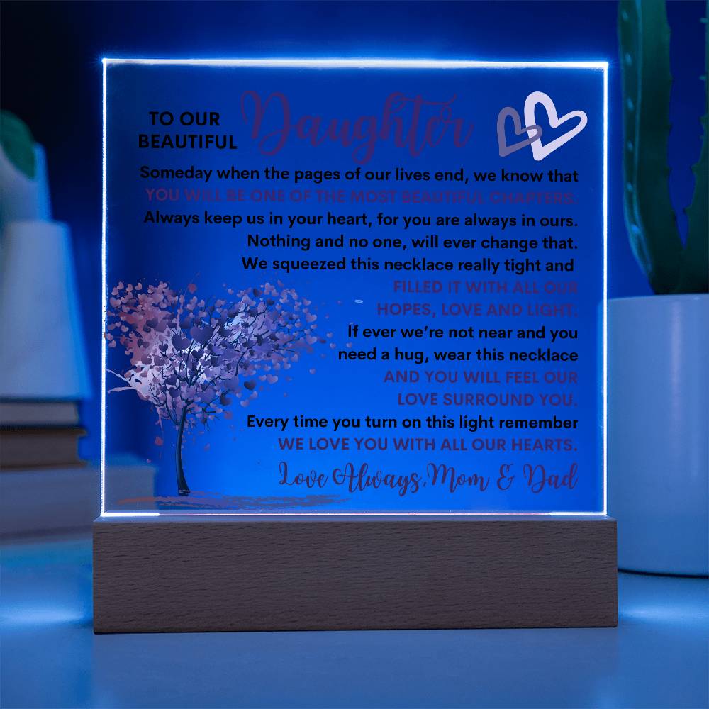 Daughter Lighted Plaque