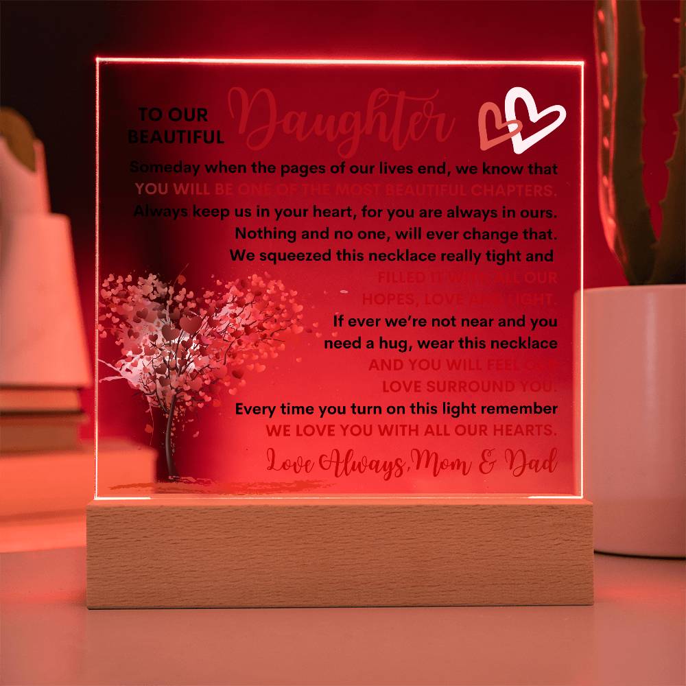 Daughter Lighted Plaque