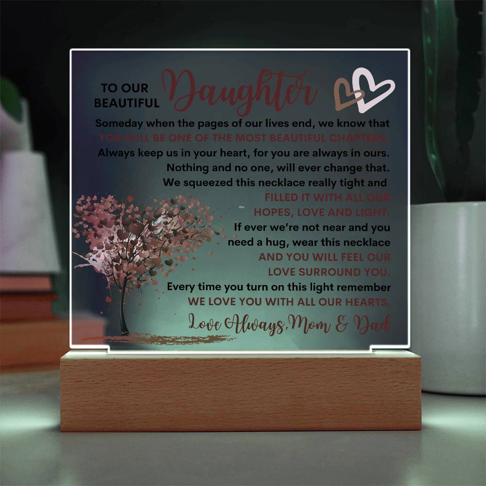 Daughter Lighted Plaque