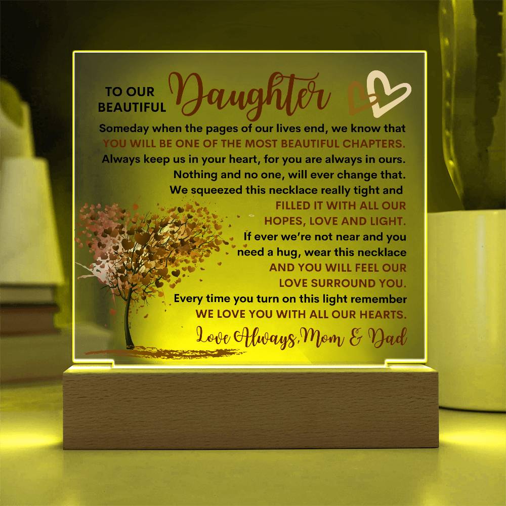 Daughter Lighted Plaque