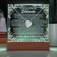 Soulmate Keepsake LED Lighted Acrylic Plaque With Forever Love Heart Pendant Necklace