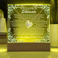 Soulmate Keepsake LED Lighted Acrylic Plaque With Forever Love Heart Pendant Necklace