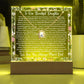 Daughter From Mom & Dad (or just Mom or Dad) Keepsake LED Lighted Acrylic Plaque & Forever Love Necklace