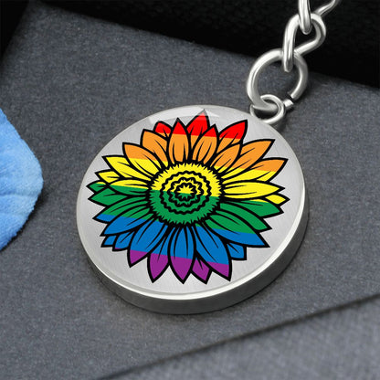 Pride Flower Keychain