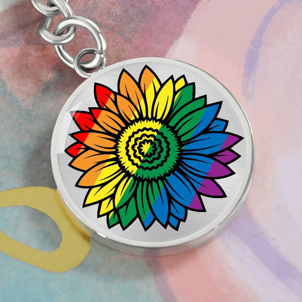 Pride Flower Keychain