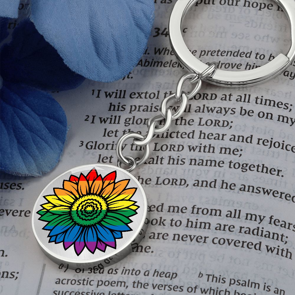 Pride Flower Keychain