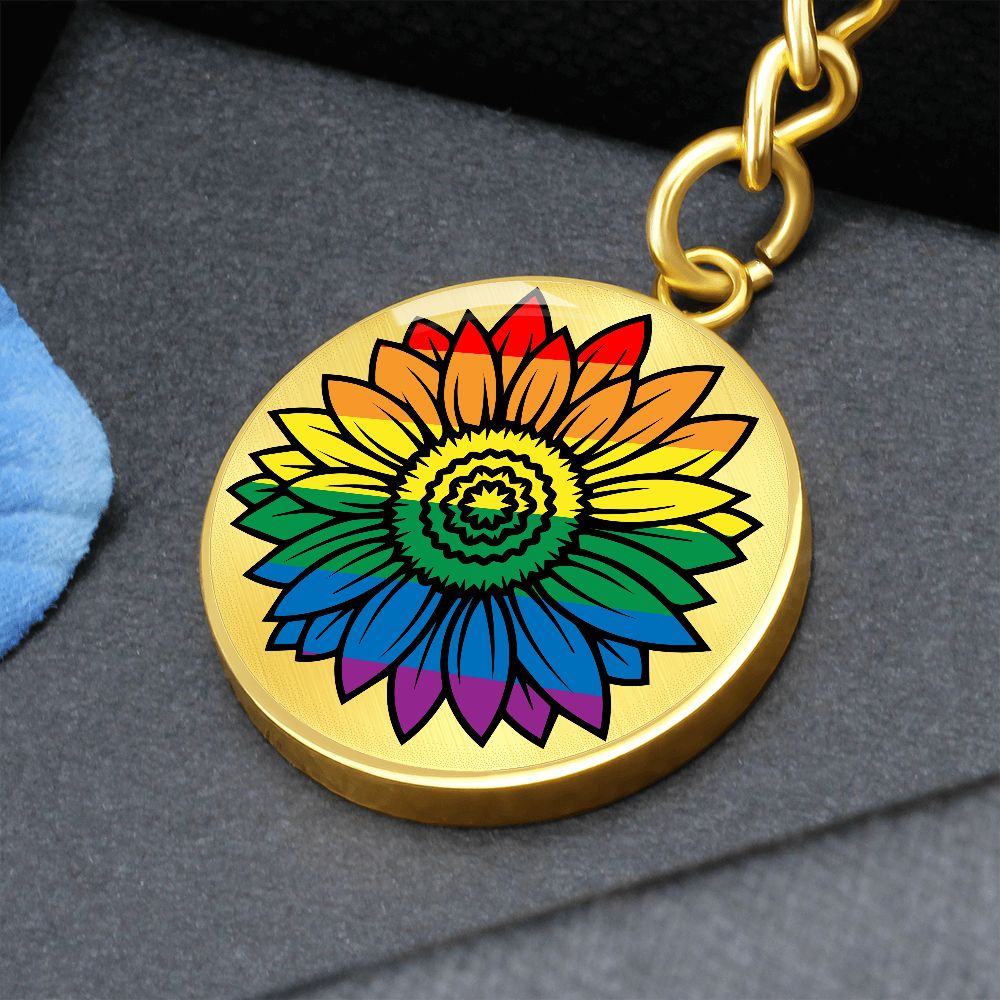 Pride Flower Keychain