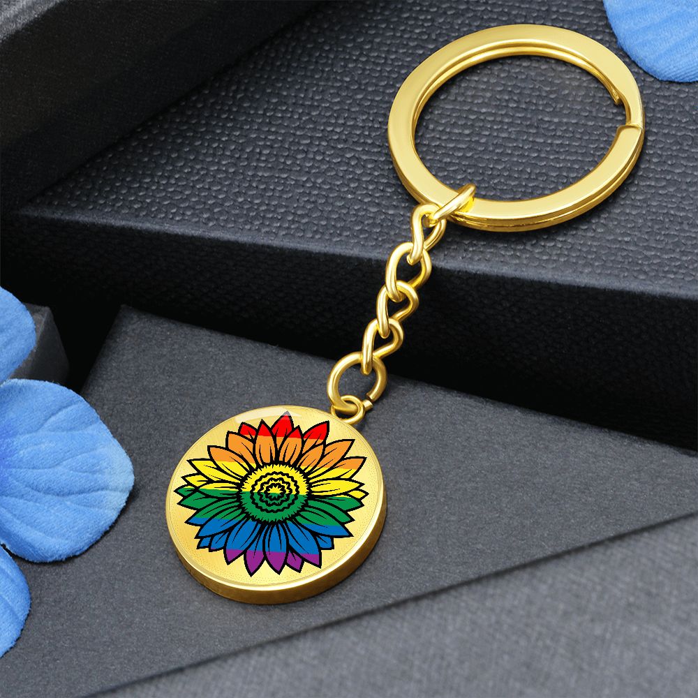 Pride Flower Keychain