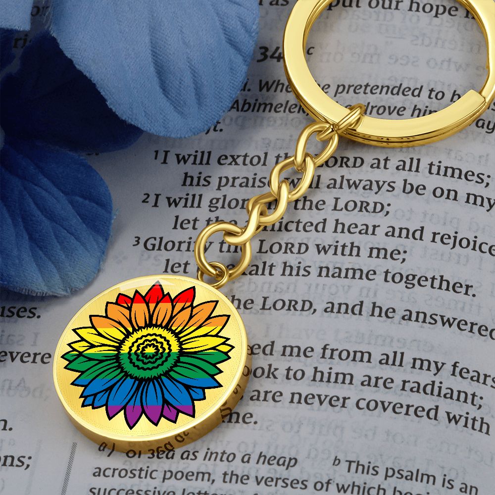 Pride Flower Keychain