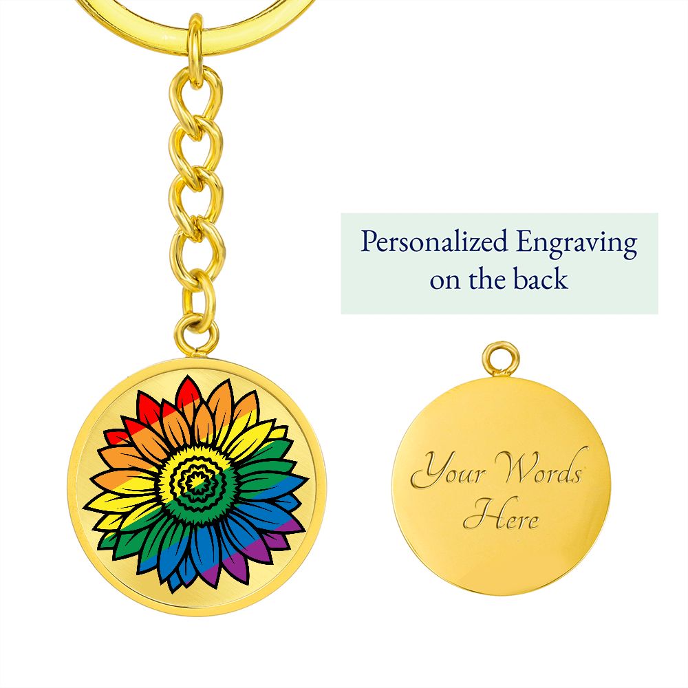 Pride Flower Keychain