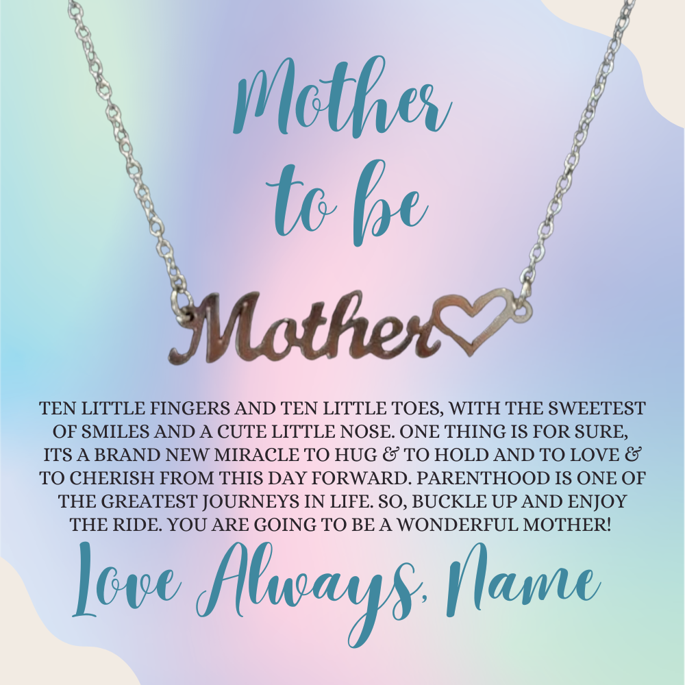 Mother Gift, Heart Name Necklace