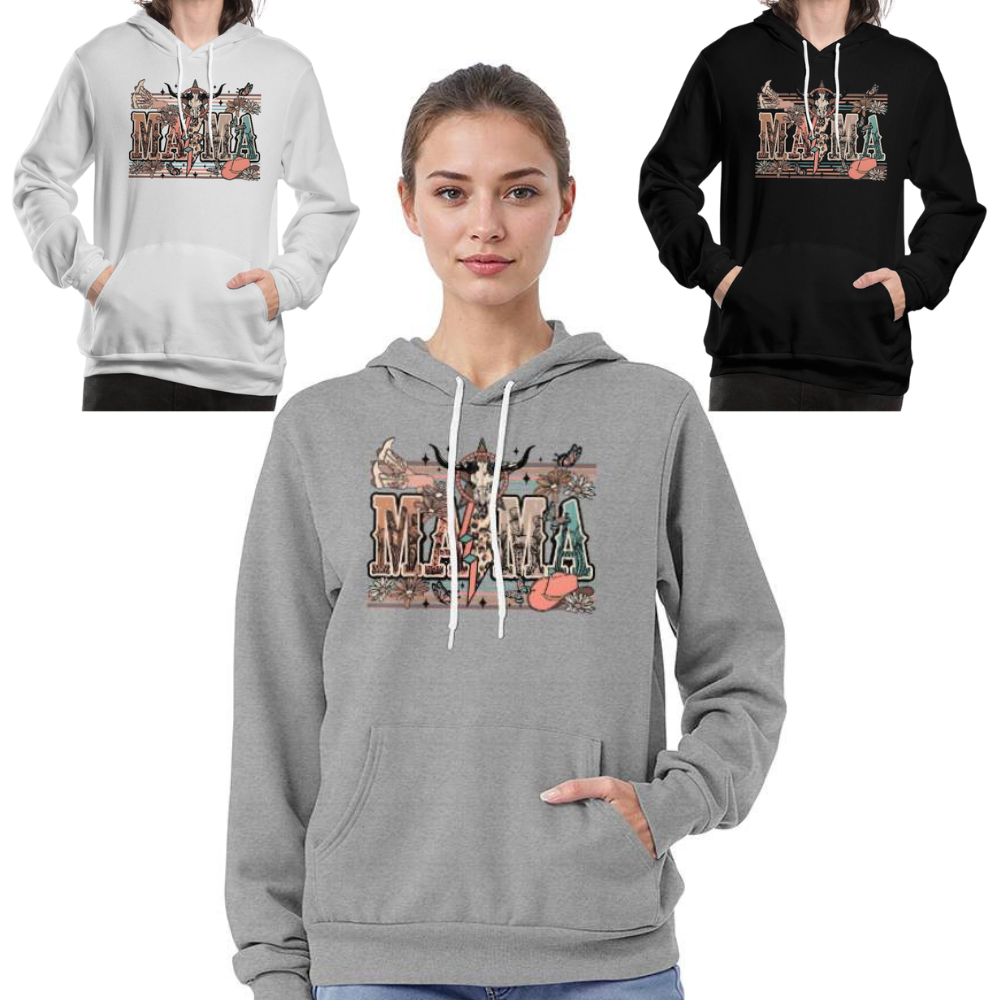 Western Mama Bella + Canvas 3719 Pullover Fleece Hoodie