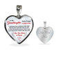 Granddaughter, I Squeezed This Necklace Really Tight, Personalized Heart Pendent, Holiday