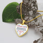 Granddaughter, I Squeezed This Necklace Really Tight, Personalized Heart Pendent, Holiday