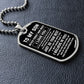 Son, As You Grow Older, Dog Tag Necklace, Holiday