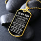 Son, As You Grow Older, Dog Tag Necklace, Holiday