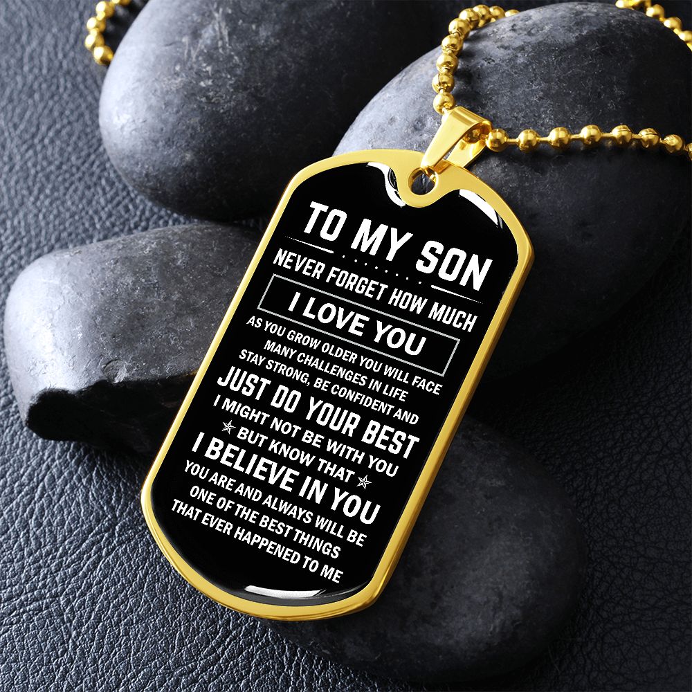 Son, As You Grow Older, Dog Tag Necklace, Holiday