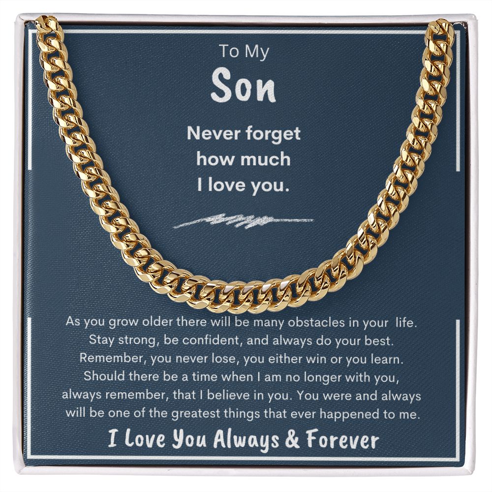 Son, Cubin Link Chain, Birthday, Holiday