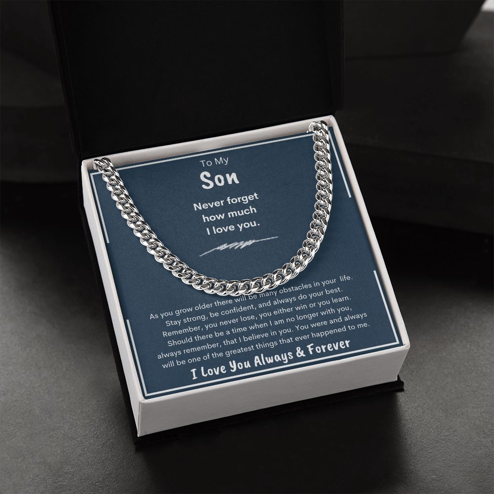 Son, Cubin Link Chain, Birthday, Holiday