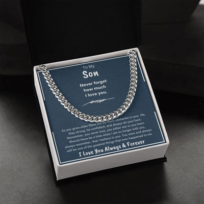Son, Cubin Link Chain, Birthday, Holiday