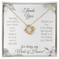 Maid of Honor Love Knot Necklace