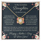 Daughter Gift for Mother's Day, Love Knot Necklace