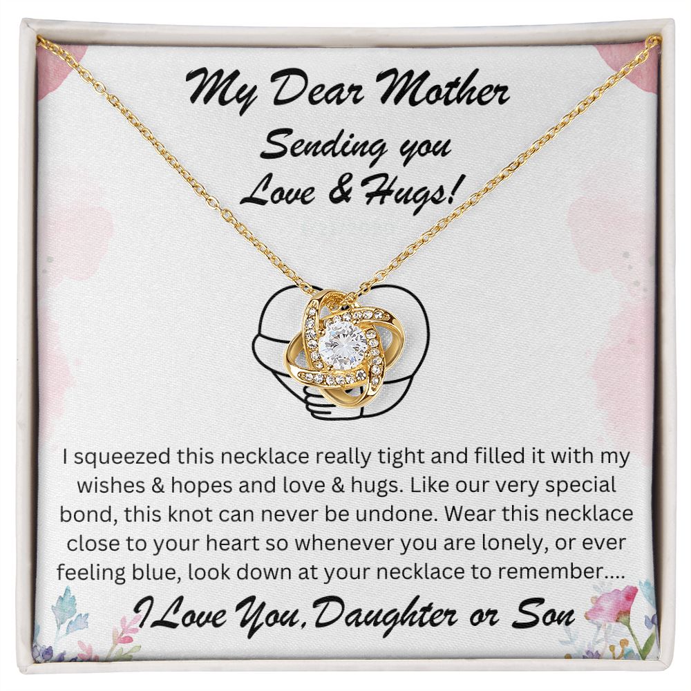 Mother Gift, Love Knot Necklace