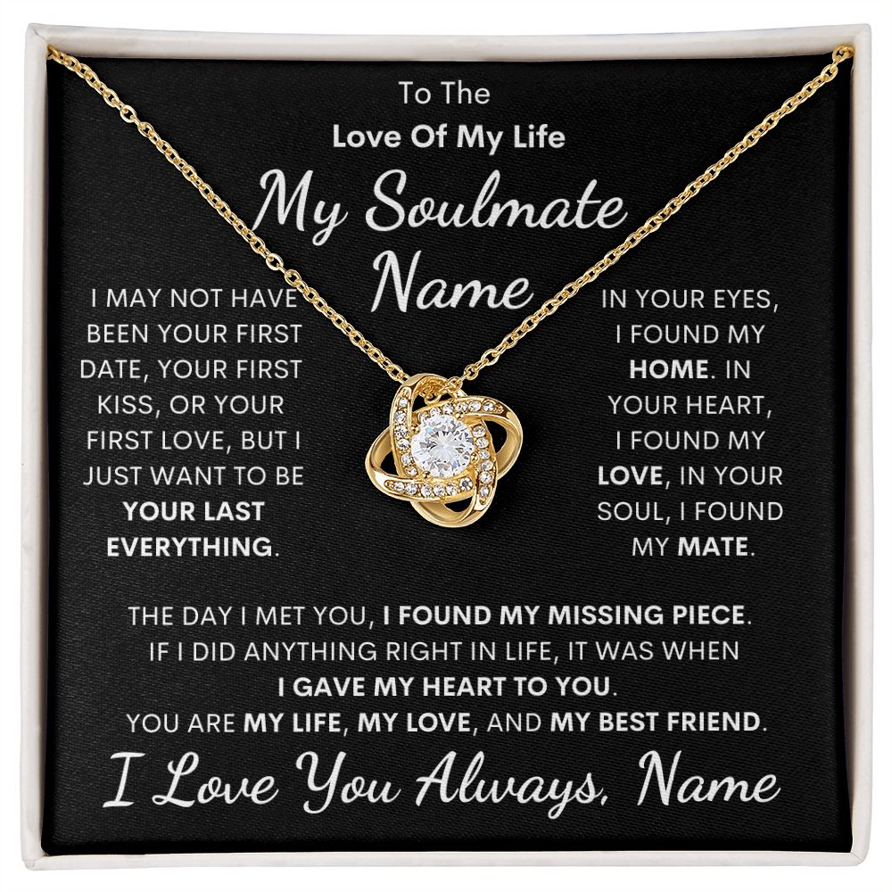 Soulmate Gift, Love Knot Necklace