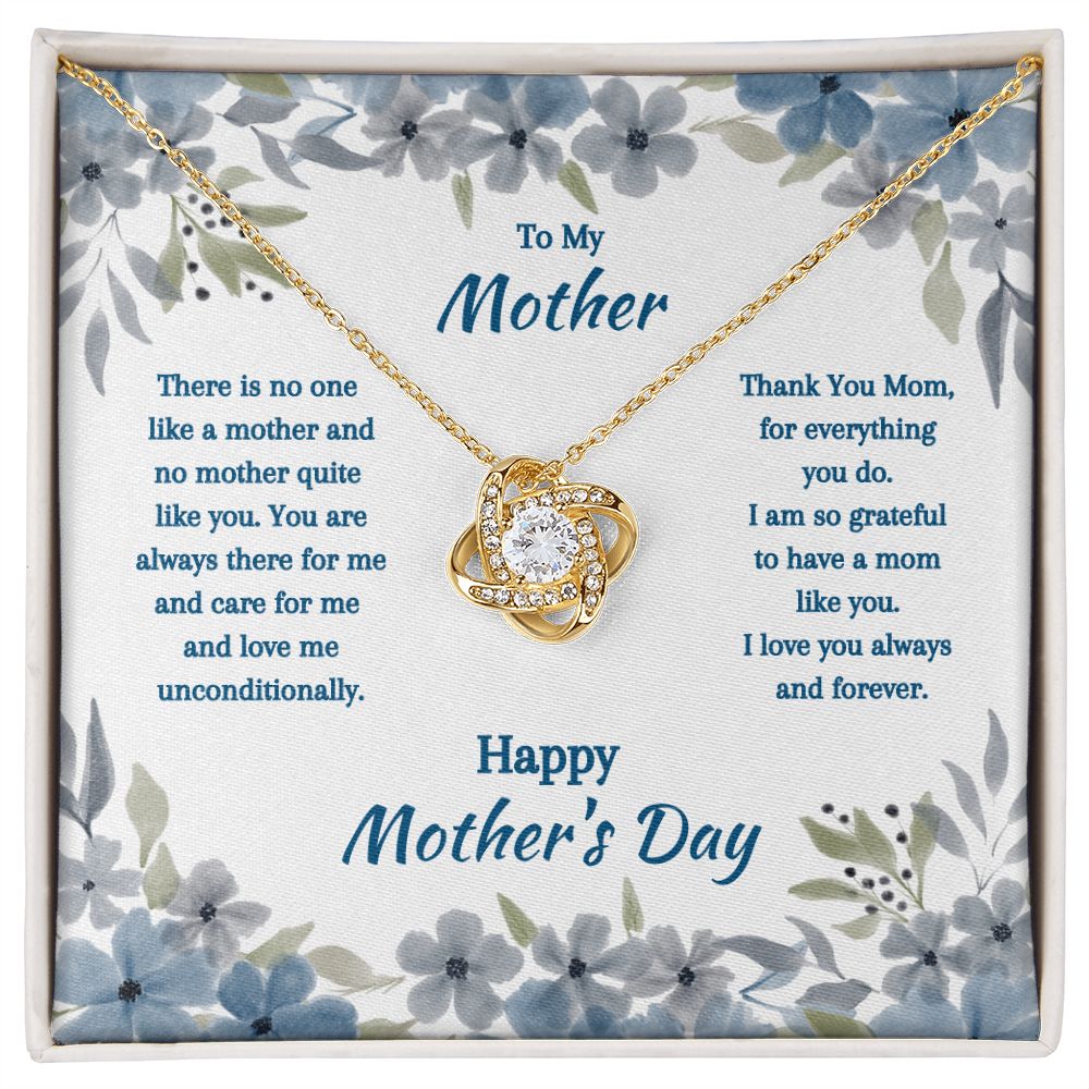Mom, Mother's Day, Love Knot Necklace