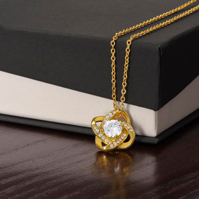 Granddaughter, I Squeezed This Necklace Really Tight, Love Knot Necklace, Holiday