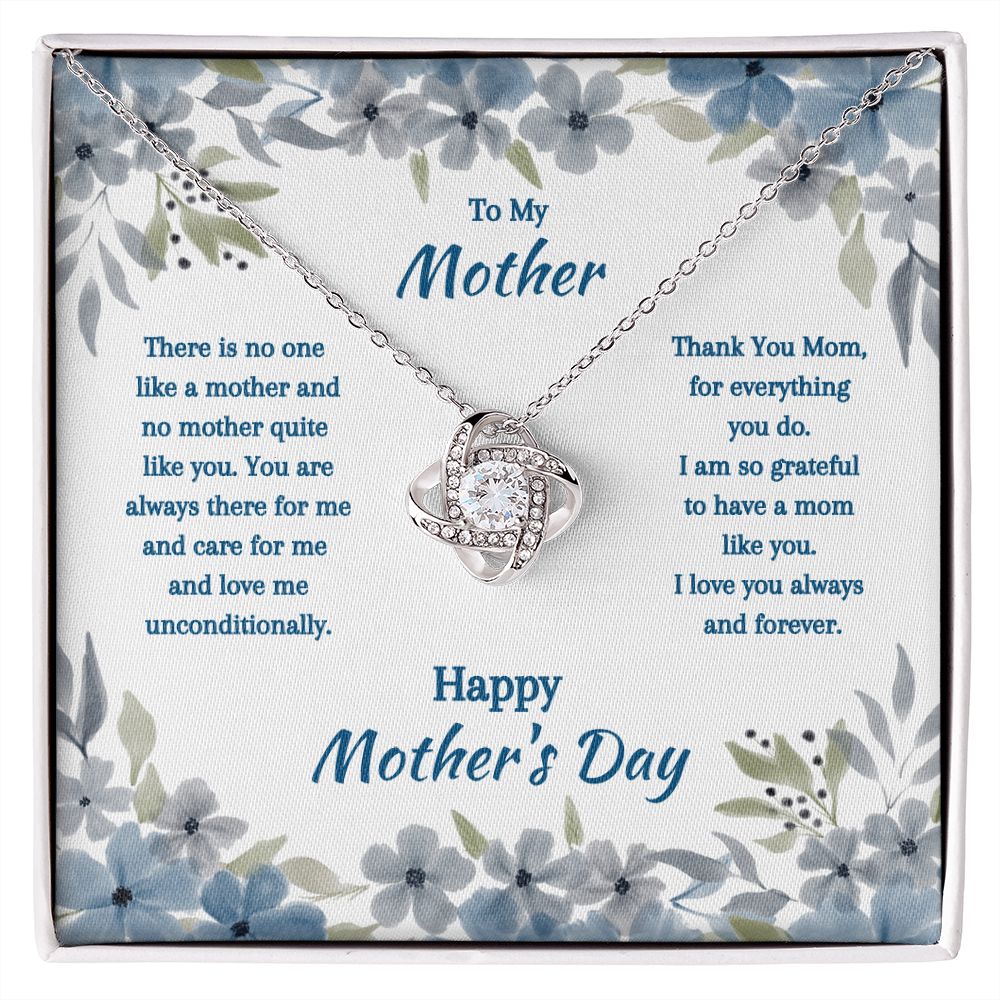 Mom, Mother's Day, Love Knot Necklace