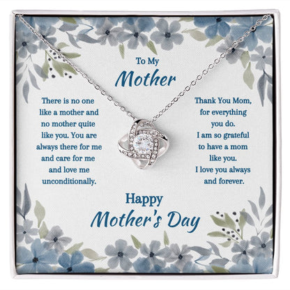 Mom, Mother's Day, Love Knot Necklace