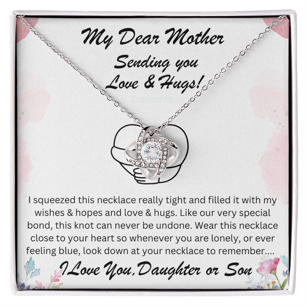 Mother Gift, Love Knot Necklace