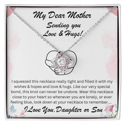 Mother Gift, Love Knot Necklace