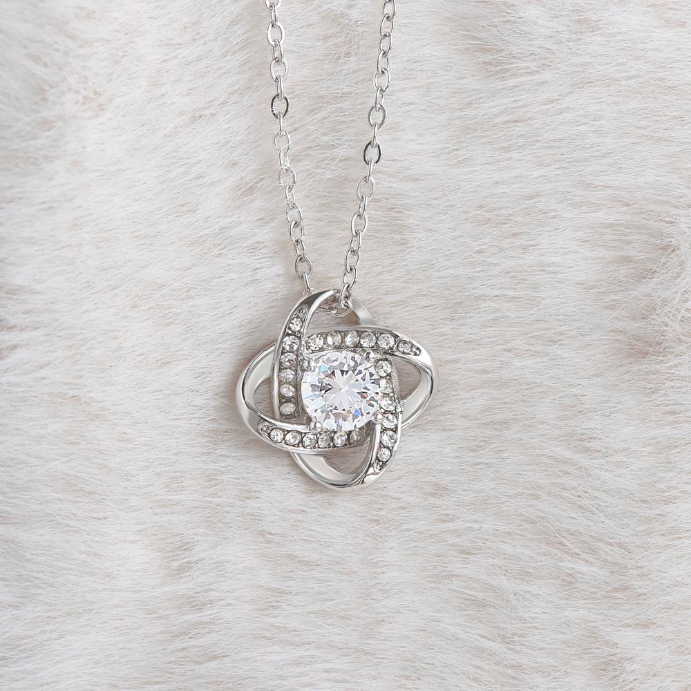 Granddaughter, I Squeezed This Necklace Really Tight, Love Knot Necklace, Holiday