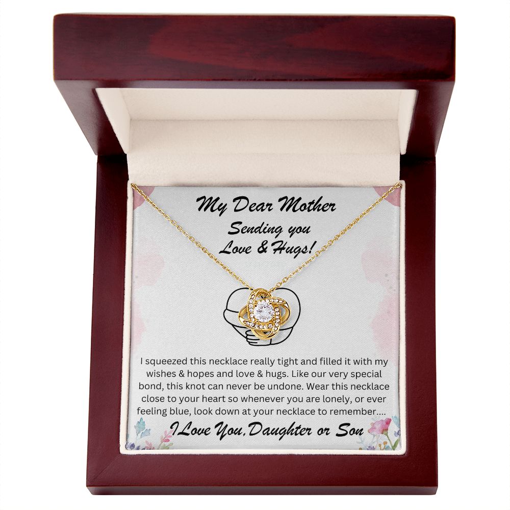 Mother Gift, Love Knot Necklace