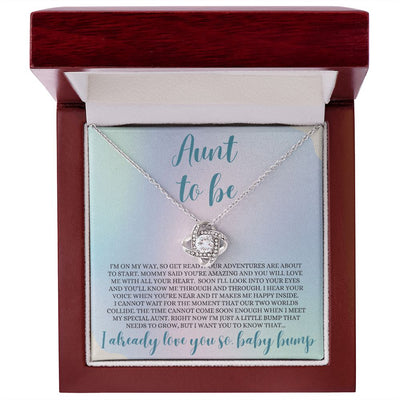 Aunt To Be, Love Knot Necklace