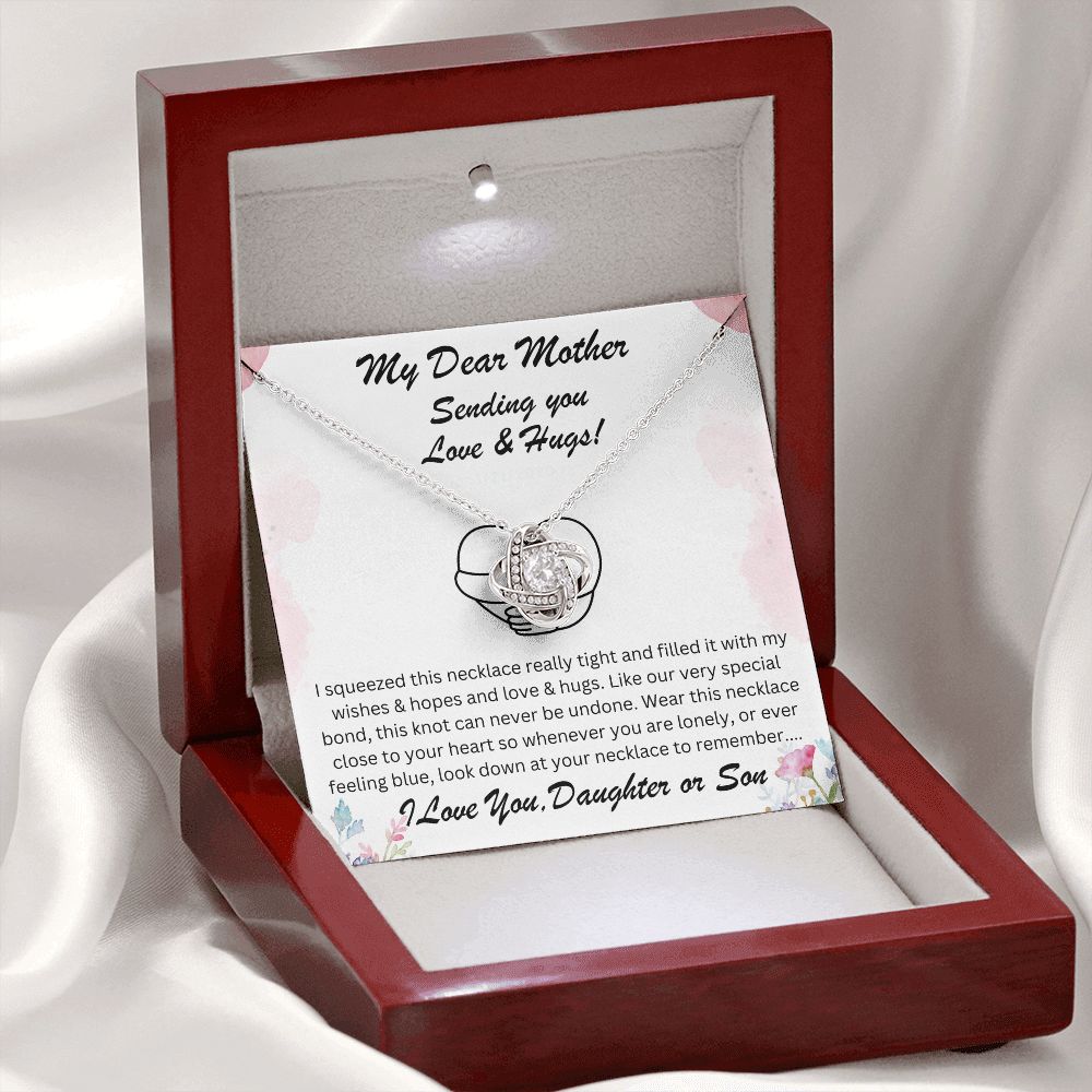 Mother Gift, Love Knot Necklace