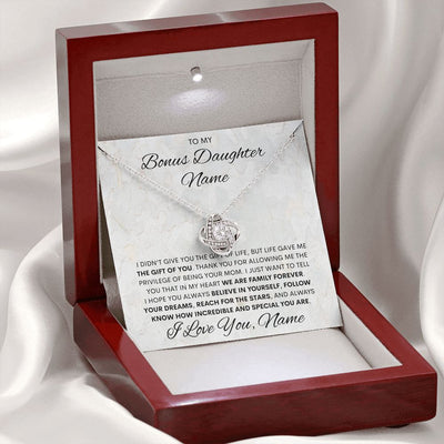 Bonus Daughter, Love Knot Necklace