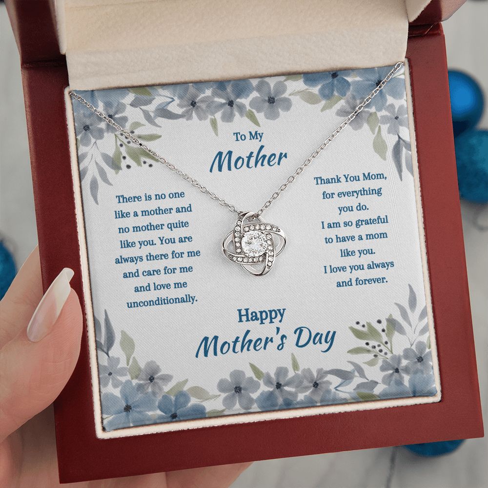 Mom, Mother's Day, Love Knot Necklace