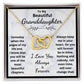 Granddaughter, Someday When The Pages Of My Life End, Interlocking Hearts Necklace, Holiday
