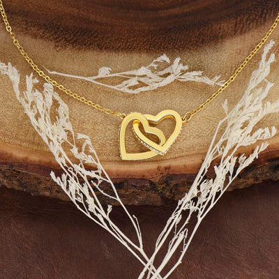 Daughter, Someday When The Pages Of My Life End, Interlocking Hearts Necklace, Holiday