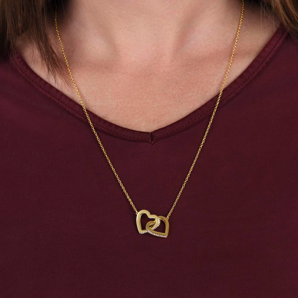 Daughter, Someday When The Pages Of My Life End, Interlocking Hearts Necklace, Holiday