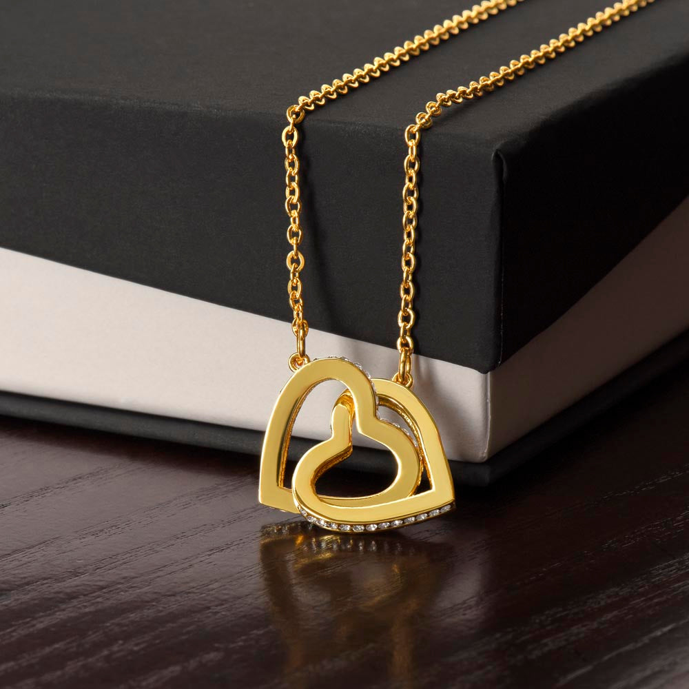Daughter, Someday When The Pages Of My Life End, Interlocking Hearts Necklace, Holiday