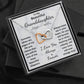Granddaughter, Someday When The Pages Of My Life End, Interlocking Hearts Necklace, Holiday