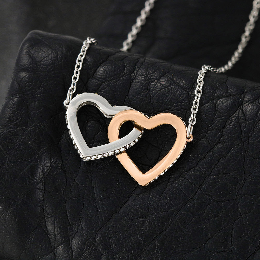 Daughter, If I could Give You One Thing, Interlocking Hearts Necklace, Holiday