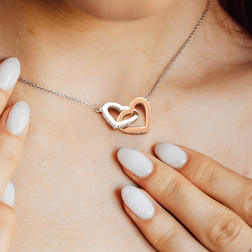 Daughter, Someday When The Pages Of My Life End, Interlocking Hearts Necklace, Holiday