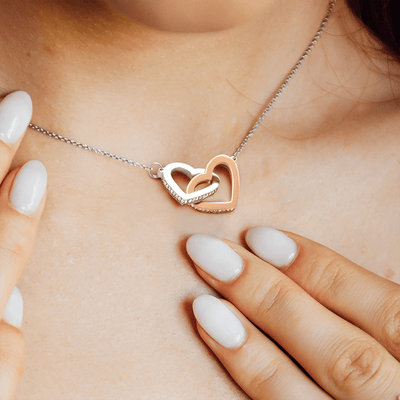 Daughter, Someday When The Pages Of My Life End, Interlocking Hearts Necklace, Holiday